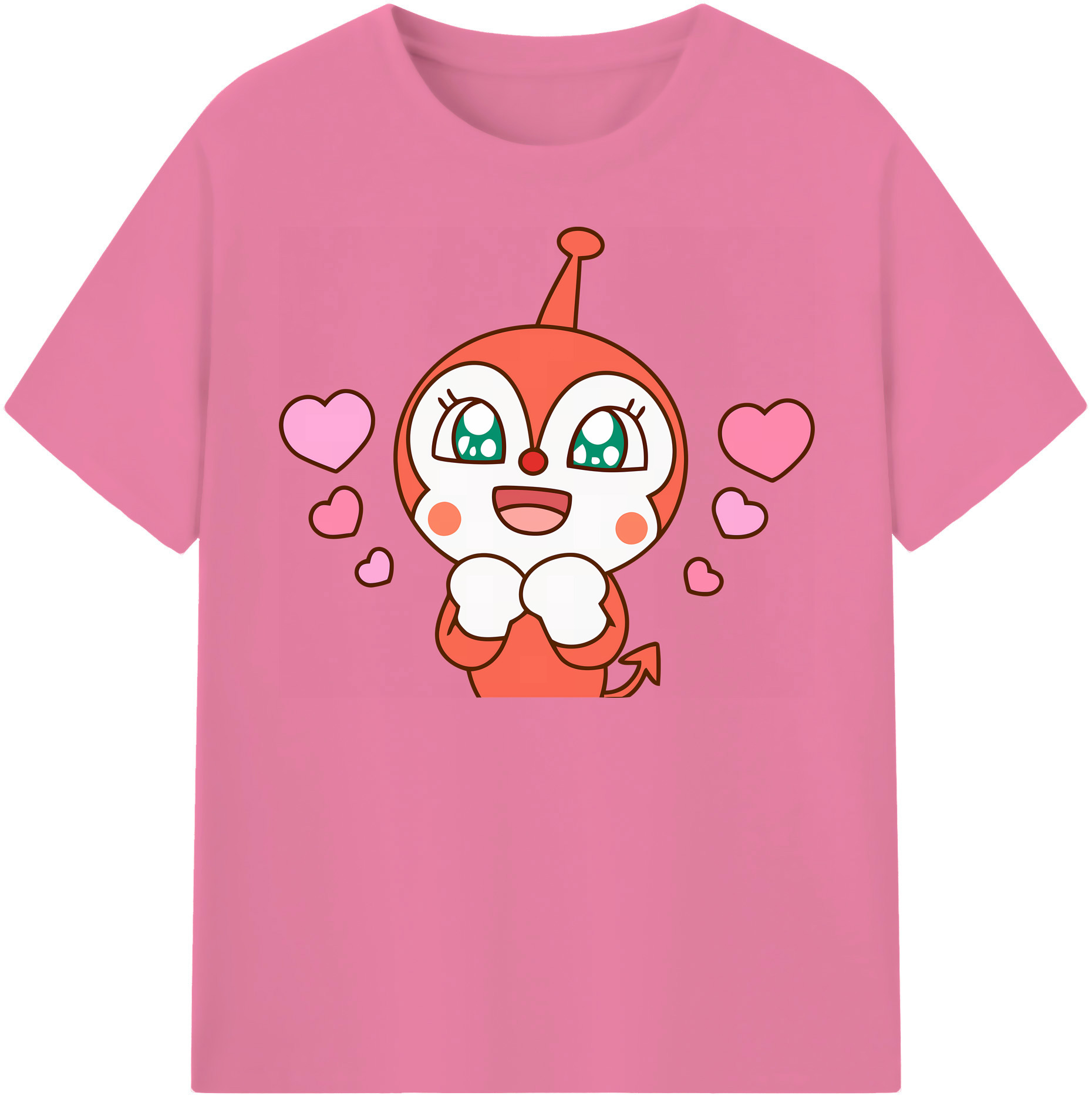 （画像用） アンパンマン Anpanman 綿100％半袖Tシャツ（フロントプリント）